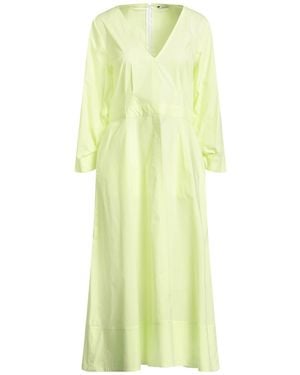 Caliban Lime Midi Dress Cotton, Elastane - Yellow