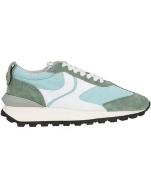 Voile Blanche Sneakers Leather, Textile Fibers - Green