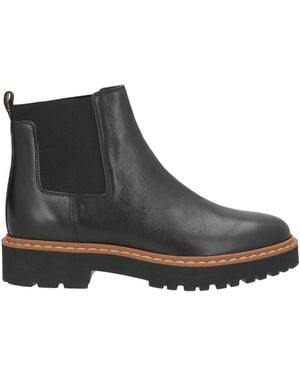 Hogan Ankle Boots Leather, Textile Fibers - Black