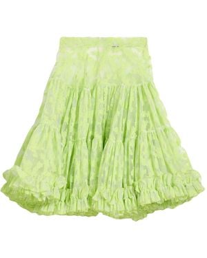 Vivetta Midi Skirt Polyester, Polyamide - Green
