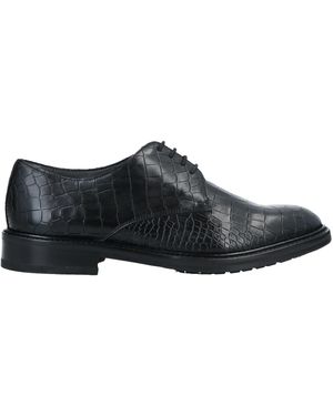 Pollini Lace-Up Shoes Soft Leather - Black
