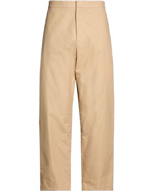 Jil Sander Sand Trousers Cotton - Natural