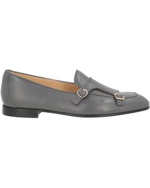 Doucal's Charcoal Loafers Leather - Gray