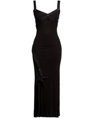 Gcds Maxi Dress Polyester, Viscose, Elastane - Black