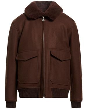 Sandro Jacket Virgin Wool, Polyamide, Cashmere - Brown