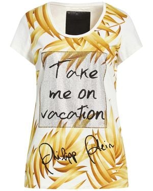Philipp Plein T-Shirt Cotton - Metallic