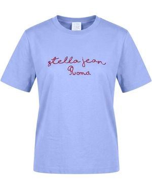 Stella Jean T-Shirt Cotton - Blue
