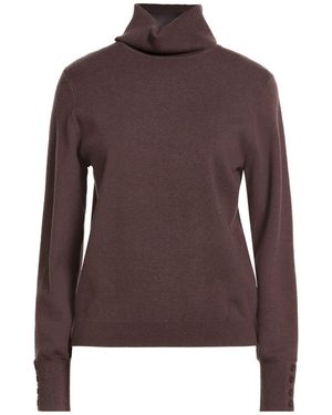 SENSO by ATMOSFASHION Military Turtleneck Polyester, Acrylic, Viscose, Nylon - Brown