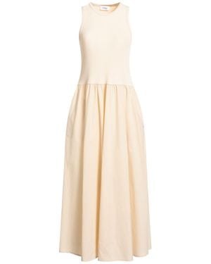 Ottod'Ame Maxi Dress Cotton, Viscose, Elastane - Natural