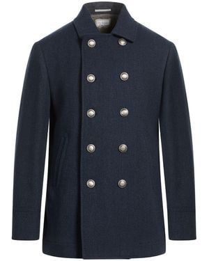 Brunello Cucinelli Coat Wool, Cashmere - Blue