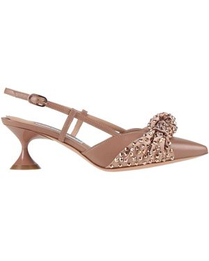 FRANCESCO SACCO Blush Court Shoes Leather - Pink