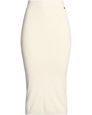 Dixie Cream Midi Skirt Viscose, Polypropylene, Polyamide, Elastane - Natural