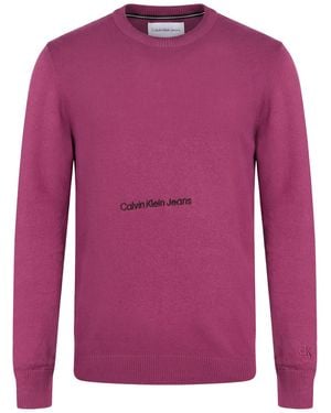 Calvin Klein Sweater Cotton - Pink