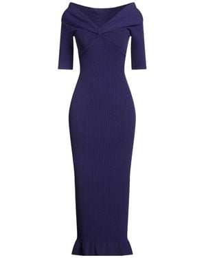 Philosophy Di Lorenzo Serafini Midi Dress Viscose, Polyamide - Blue