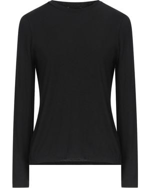 Roberto Collina T-Shirt Modal, Cashmere, Elastane - Black