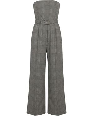 SIMONA CORSELLINI Jumpsuit Polyester, Viscose, Elastane - Gray