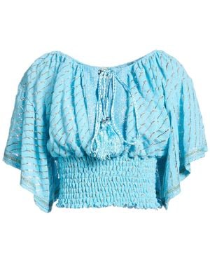 PHO® Firenze Top Cotton, Polyester, Lurex - Blue