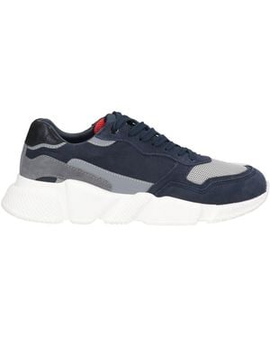 Serafini Midnight Sneakers Leather, Textile Fibers - Blue