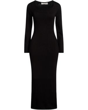 Haveone Maxi Dress Viscose, Polyester, Polyamide - Black
