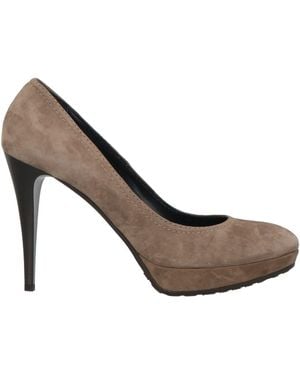 Sgn Giancarlo Paoli Khaki Pumps Leather - White