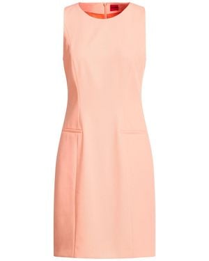 HUGO Mini Dress Polyester, Viscose, Elastane - Pink