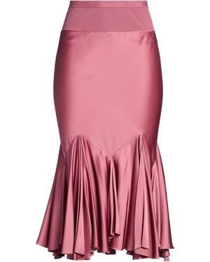 Rick Owens Midi Skirt Acetate, Viscose, Cotton, Polyamide - Pink