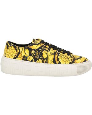 Versace Sneakers Textile Fibers - Yellow