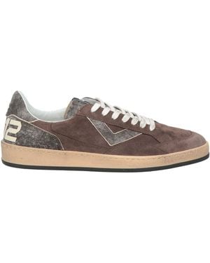 4b12 Dark Sneakers Leather - Brown