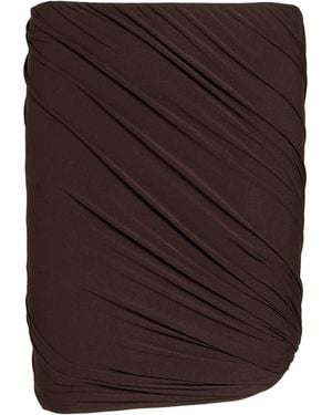 Rick Owens Mini Skirt Viscose, Polyamide, Elastane - Brown