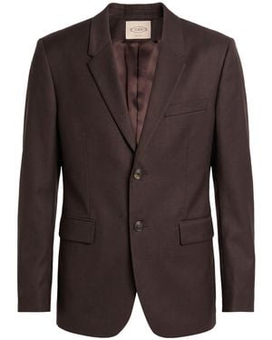 Tod's Dark Blazer Virgin Wool - Brown