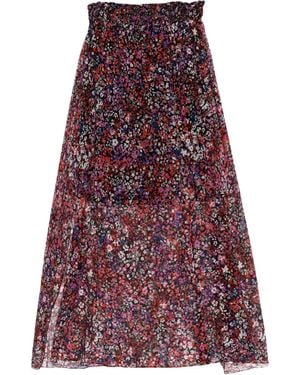 Maje Long Skirt - Red