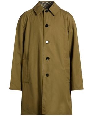Burberry Military Overcoat & Trench Coat Cotton - Green