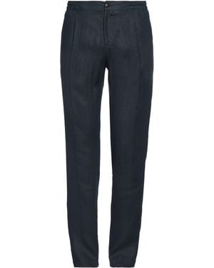 Kiton Pants Linen - Blue
