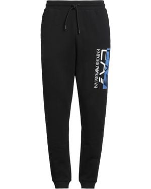 EA7 Pants Cotton, Polyester, Elastane - Black