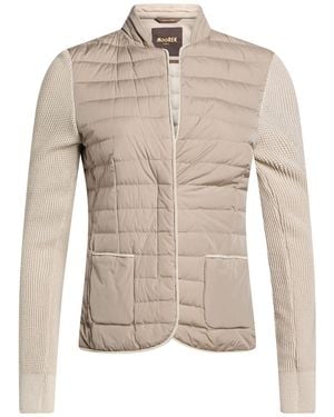 Moorer Taupe Jacket Polyamide, Polyester, Elastane - Natural