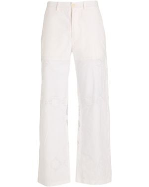 Marine Serre Pants Cotton - White