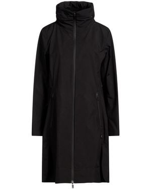 Herno Overcoat & Trench Coat Polyester, Pet (Polyethylene Terephthalate) Gore-Tex - Black