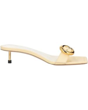 Jacquemus Sandals Leather - Natural