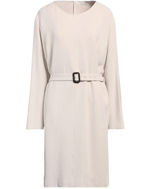 Antonelli Midi Dress Virgin Wool, Viscose - Natural
