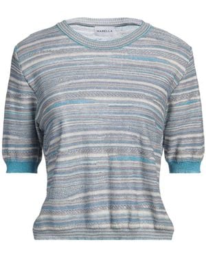 Marella Azure Sweater Viscose, Polyester, Metallic Fiber, Polyamide - Blue