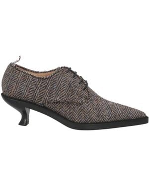 Thom Browne Lace-Up Shoes Textile Fibers - Gray