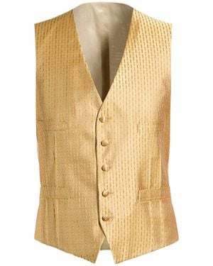Lardini Tailored Vest Silk - Metallic