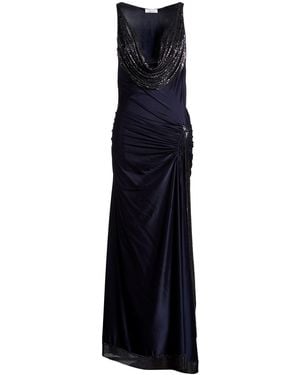 Rabanne Maxi Dress Aluminum, Viscose - Blue