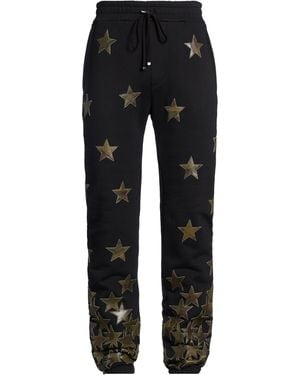 Amiri Trousers Cotton, Leather - Black