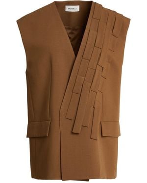 MEIMEIJ Vest Polyester, Viscose, Wool, Elastane, Acetate - Brown