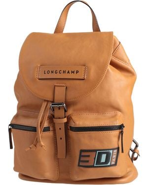 Longchamp Camel Backpack Lambskin - Brown