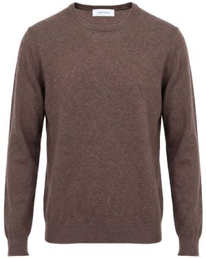 Gran Sasso Dark Sweater Virgin Wool, Viscose, Cashmere - Brown