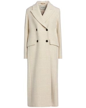 Paltò Coat Virgin Wool, Linen - Natural