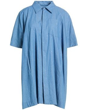 Manuel Ritz Mini Dress Cotton - Blue