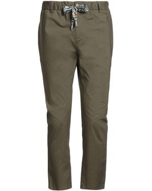 Daniele Alessandrini Military Trousers Cotton, Elastane - Green